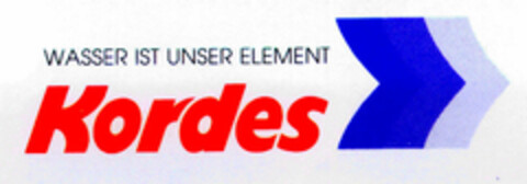 WASSER IST UNSER ELEMENT Kordes Logo (DPMA, 03.09.1998)