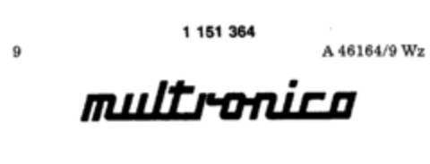 multronico Logo (DPMA, 04/06/1989)