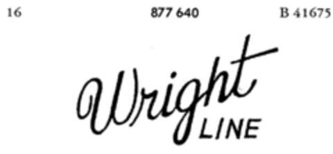 Wright LINE Logo (DPMA, 01/16/1969)