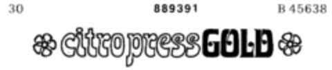 citropressGOLD Logo (DPMA, 30.01.1971)