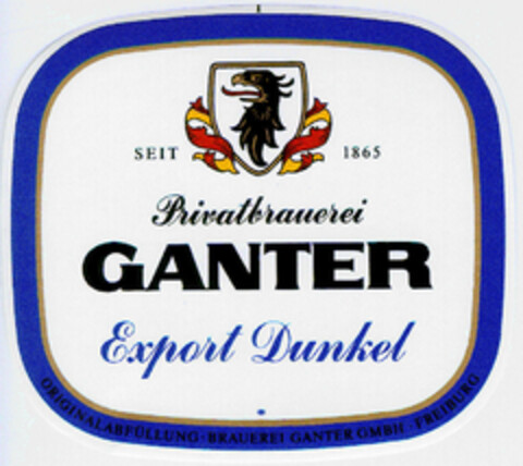 Ganter Privatbrauerei Export Dunkel Logo (DPMA, 15.01.1985)