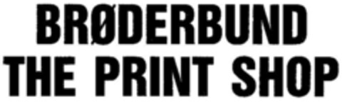 BRøDERBUND THE PRINT SHOP Logo (DPMA, 23.04.1986)