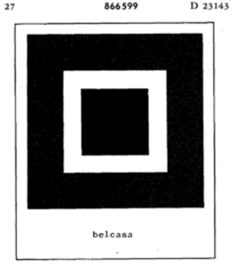 belcasa Logo (DPMA, 11.03.1969)