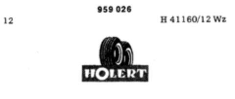 HOLERT Logo (DPMA, 29.11.1975)