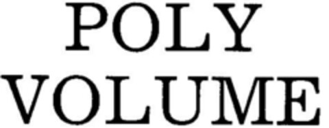 POLY VOLUME Logo (DPMA, 11/22/1984)