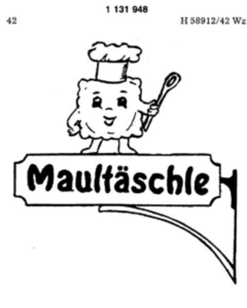 Maultäschle Logo (DPMA, 01/23/1988)