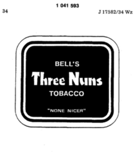 BELL`S Three Nuns TOBACCO Logo (DPMA, 19.05.1982)