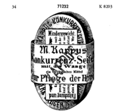 M. Kappus Konkurrenz-Seife Logo (DPMA, 01.10.1903)