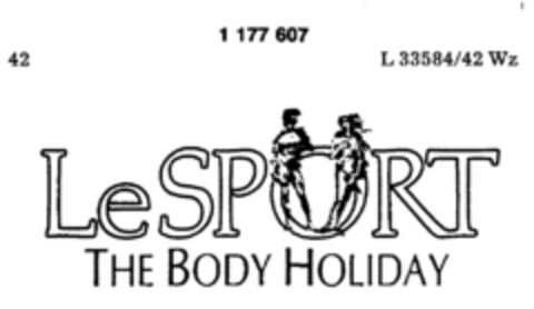 Le SPORT THE BODY HOLIDAY Logo (DPMA, 06/12/1990)