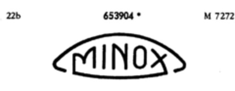 MINOX Logo (DPMA, 11/30/1953)