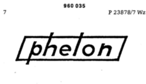 phelon Logo (DPMA, 30.06.1976)