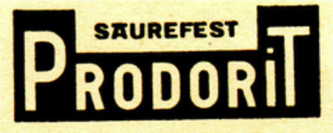 PRODORIT SÄUREFEST Logo (DPMA, 12.05.1930)