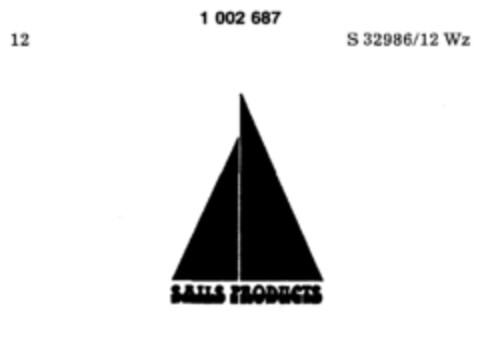 SAILS PRODUCTS Logo (DPMA, 25.04.1979)