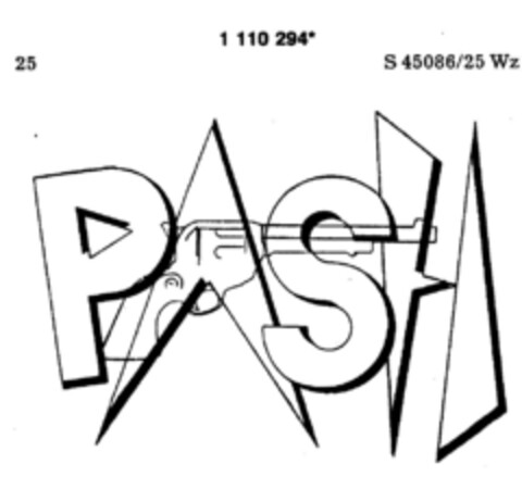 PASH Logo (DPMA, 15.07.1987)