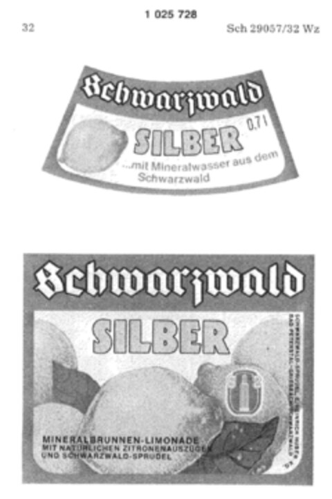 Schwarzwald SILBER Logo (DPMA, 05/06/1981)