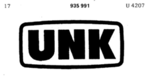 UNK Logo (DPMA, 27.02.1974)