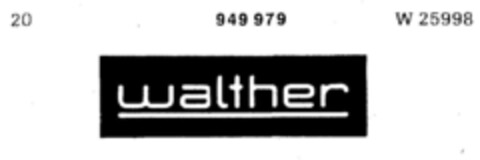 walther Logo (DPMA, 11/22/1974)