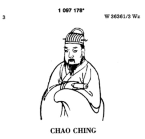 CHAO CHING Logo (DPMA, 17.07.1986)