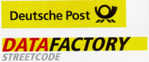 Deutsche Post DATAFACTORY STREETCODE Logo (DPMA, 17.08.2000)