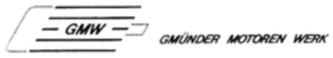 GMW GMÜNDER MOTOREN WERK Logo (DPMA, 17.01.2008)