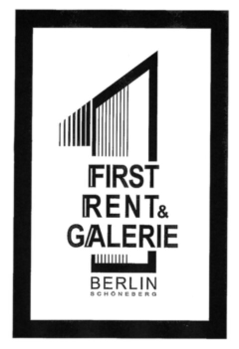 FIRST RENT & GALERIE BERLIN SCHÖNEBERG Logo (DPMA, 22.12.2010)