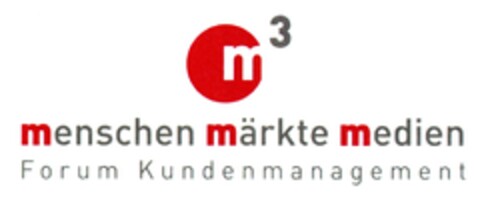 m³ menschen märkte medien Forum Kundenmanagement Logo (DPMA, 04.04.2011)