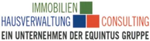 IMMOBILIEN HAUSVERWALTUNG CONSULTING EIN UNTERNEHMEN DER EQUINTUS GRUPPE Logo (DPMA, 27.05.2013)