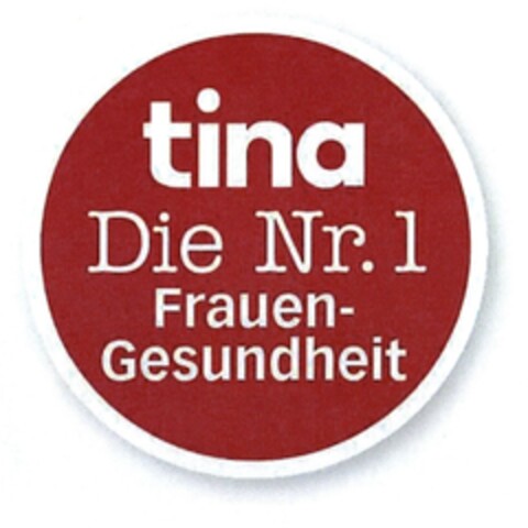 tina Die Nr. 1 Frauen-Gesundheit Logo (DPMA, 30.05.2016)