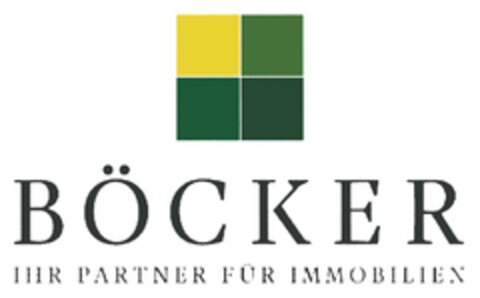 BÖCKER IHR PARTNER FÜR IMMOBILIEN Logo (DPMA, 02.10.2018)