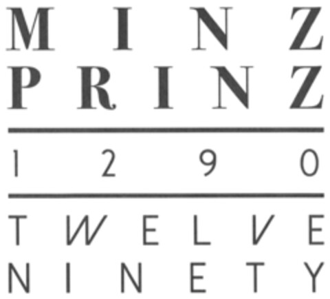 MINZ PRINZ 1290 TWELVE NINETY Logo (DPMA, 12.09.2019)