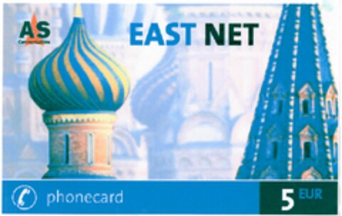 EAST NET phonecard 5EUR Logo (DPMA, 09/15/2003)