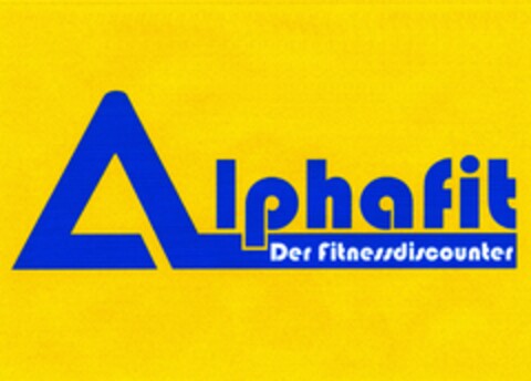 Alphafit Der Fitnessdiscounter Logo (DPMA, 13.12.2004)