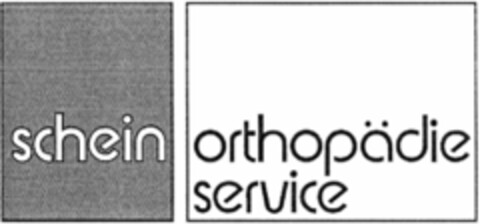 schein orthopädie service Logo (DPMA, 01/25/2006)