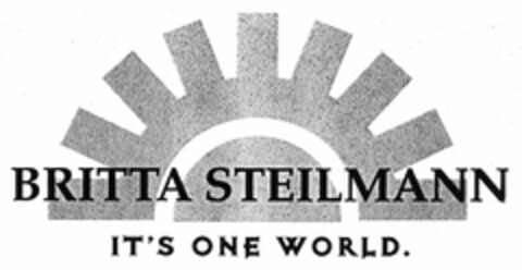 BRITTA STEILMANN IT'S ONE WORLD. Logo (DPMA, 04.09.2006)