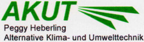 AKUT Peggy Heberling Alternative Klima- und Umwelttechnik Logo (DPMA, 29.02.1996)