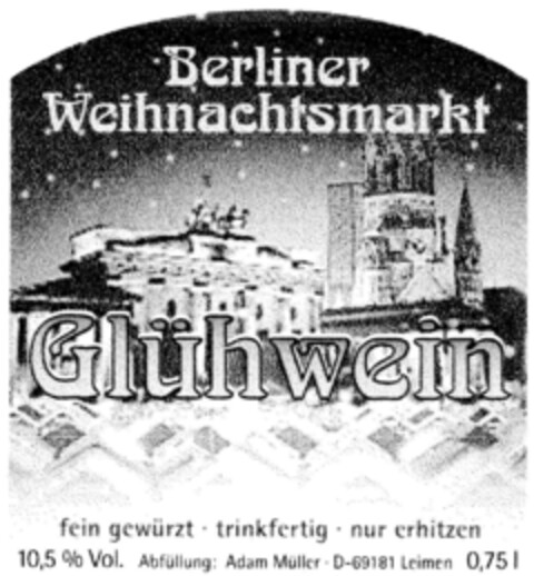 Berliner Weihnachtsmarkt Glühwein Logo (DPMA, 03.12.1998)