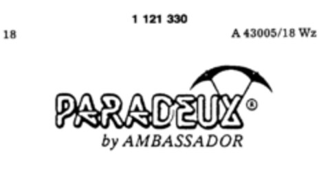 PARADEUX by AMBASSADOR Logo (DPMA, 12.06.1987)