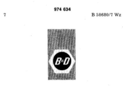 B&D Logo (DPMA, 21.07.1977)