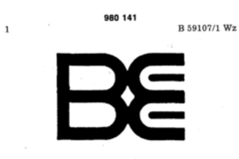 BE Logo (DPMA, 09/27/1977)