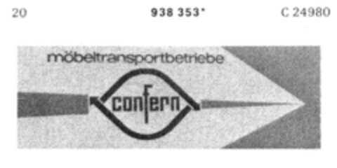 confern möbeltransportbetriebe Logo (DPMA, 11.09.1975)