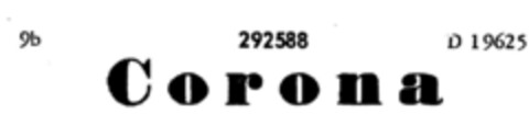 Corona Logo (DPMA, 07/25/1922)