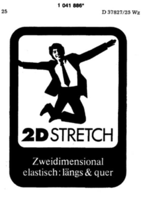 2D STRETCH Zweidimensional elastisch: längs und quer Logo (DPMA, 29.09.1982)