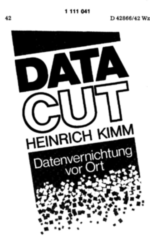 DATA CUT HEINRICH KIMM Logo (DPMA, 19.12.1986)