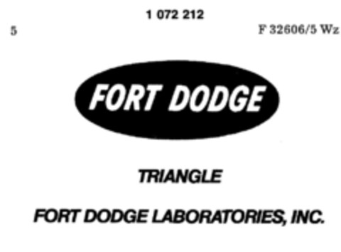 FORT DODGE TRIANGLE FORT DODGE LABORATORIES, INC. LABORATOR Logo (DPMA, 23.03.1984)