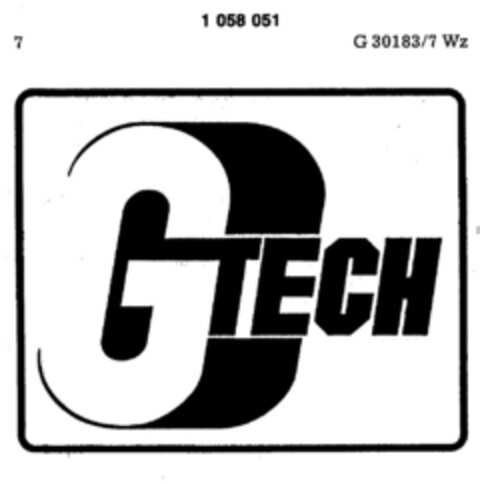 G TECH Logo (DPMA, 11.02.1983)