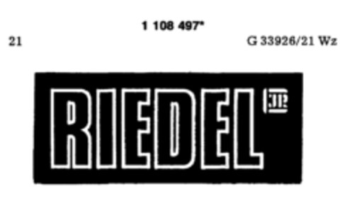 RIEDEL Logo (DPMA, 16.01.1987)