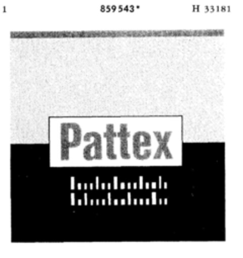 Pattex Logo (DPMA, 06/20/1969)