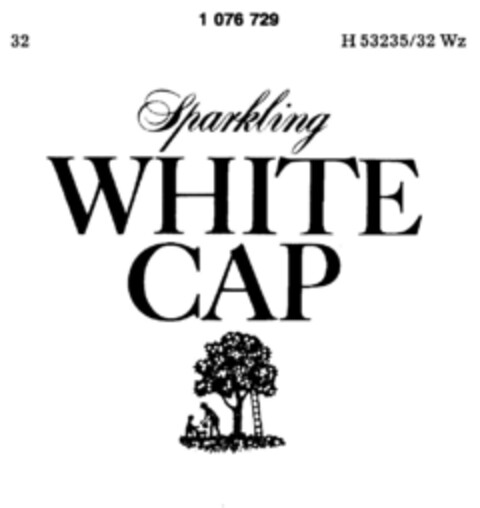 Sparkling WHITE CAP Logo (DPMA, 02.10.1984)