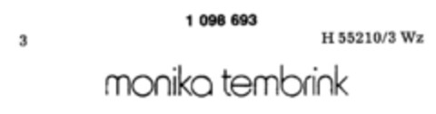 monika tembrink Logo (DPMA, 11/07/1985)