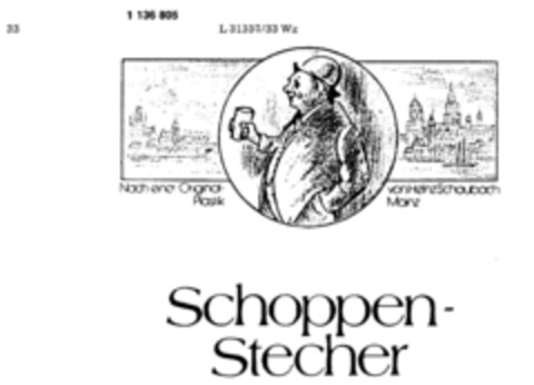 Schoppen-Stecher Logo (DPMA, 21.07.1988)